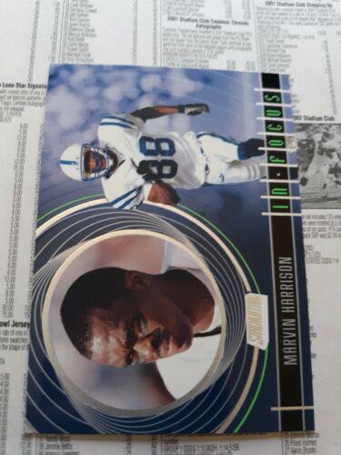 Marvin Harrison #IF6 Football Cards 2001 Stadium Club in Focus