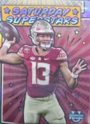 Jordan Travis #SS-7 Football Cards 2023 Bowman Chrome University Saturday Superstars