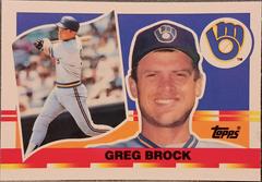 Greg Brock #47 Baseball Cards 1990 Topps Big Baseball Prices