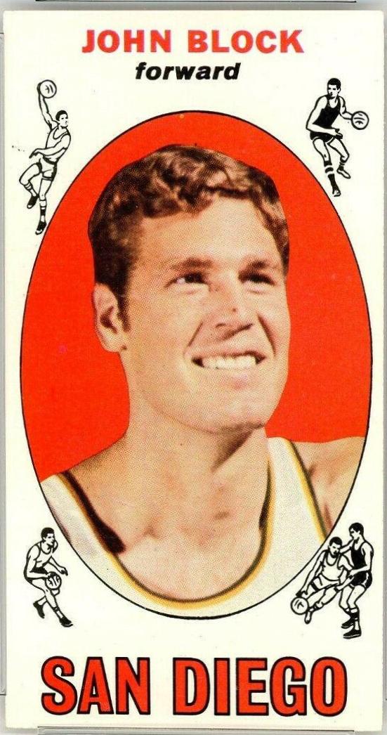 John Block #9 Basketball Cards 1969 Topps