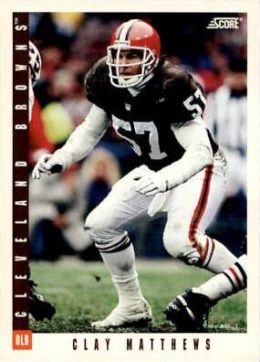 Clay Matthews #175 Football Cards 1993 Panini Score