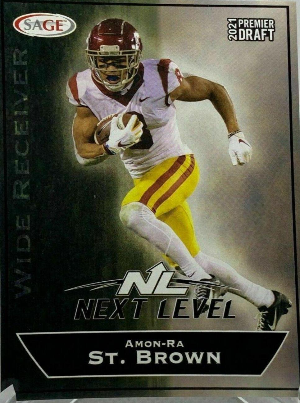 Amon Ra St. Brown #154 2021 Sage Premier Draft Football