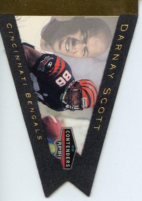 Darnay Scott #18 1998 Playoff Contenders Pennants Football