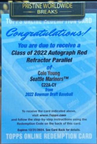 Cole Young [Red] #C22A-CY