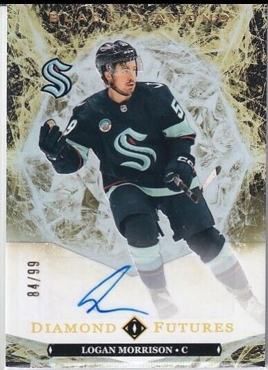 Logan Morrison #BDF-ML 2024 Upper Deck Black Diamond Futures Autograph Hockey