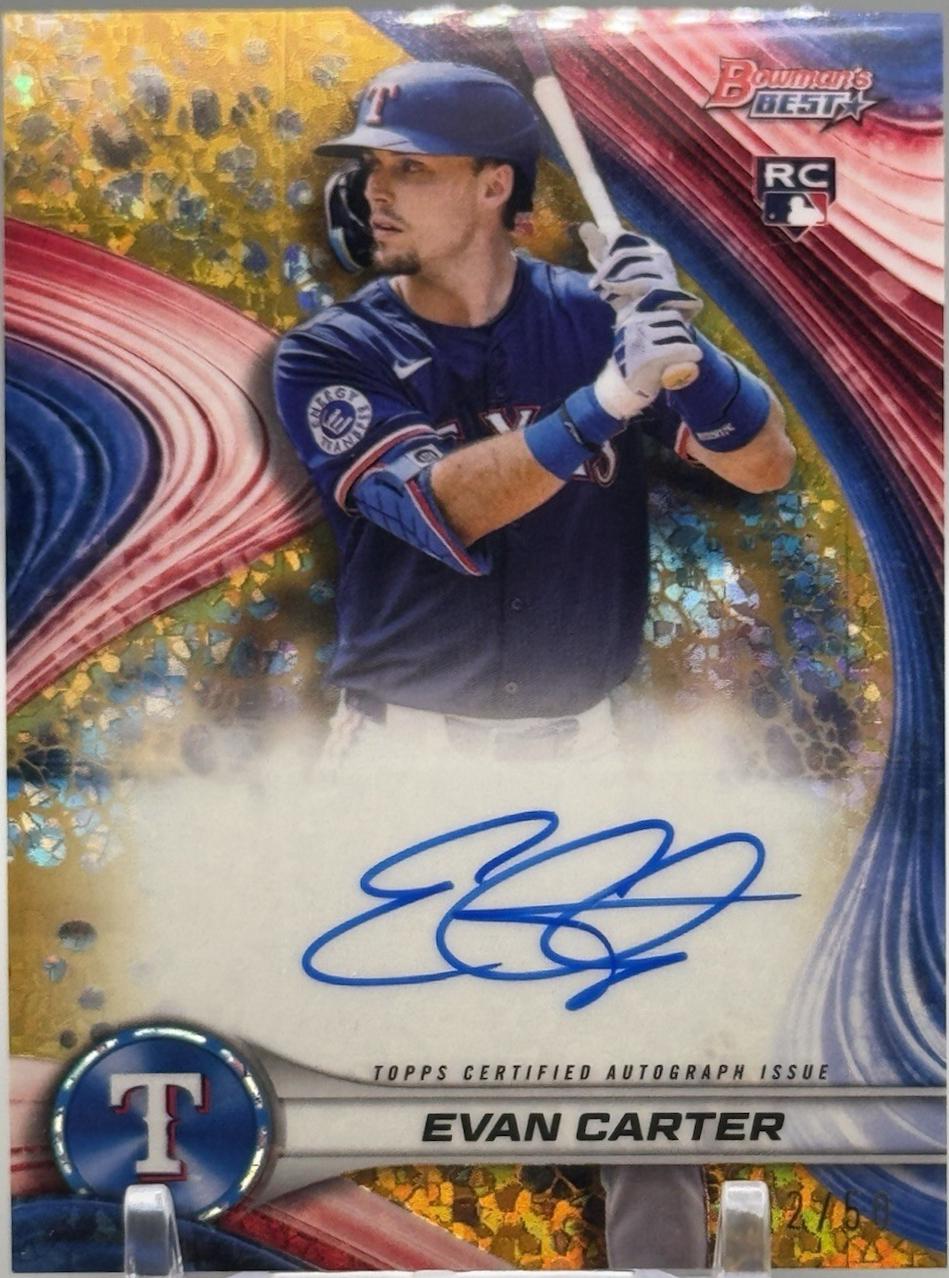 Evan Carter [Gold Refractor] #B24-EC