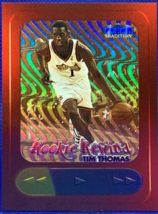 Tim Thomas #9RR Basketball Cards 1998 Fleer Rookie Rewind