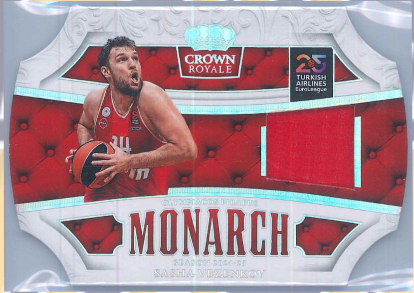 Sasha Vezenkov #4 2024 Panini Crown Royale Euroleague Monarch Memorabilia Basketball