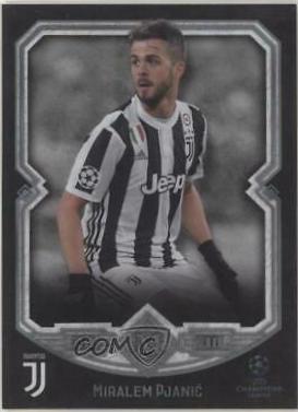 Miralem Pjanic #73 Soccer Cards 2017 Topps Museum Collection UEFA Champions League