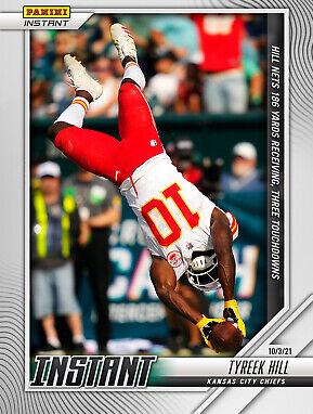 Tyreek Hill #48 Football Cards 2021 Panini Instant NFL