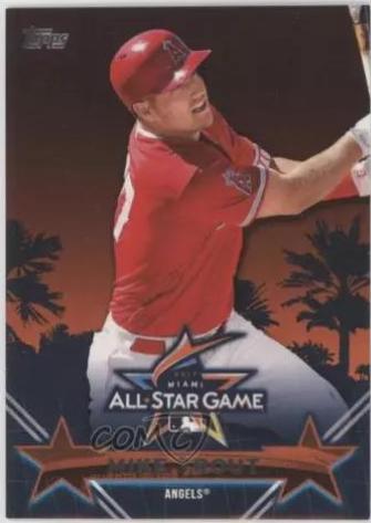 Mike Trout #ASG-1 Baseball Cards 2017 Topps All Star Fanfest