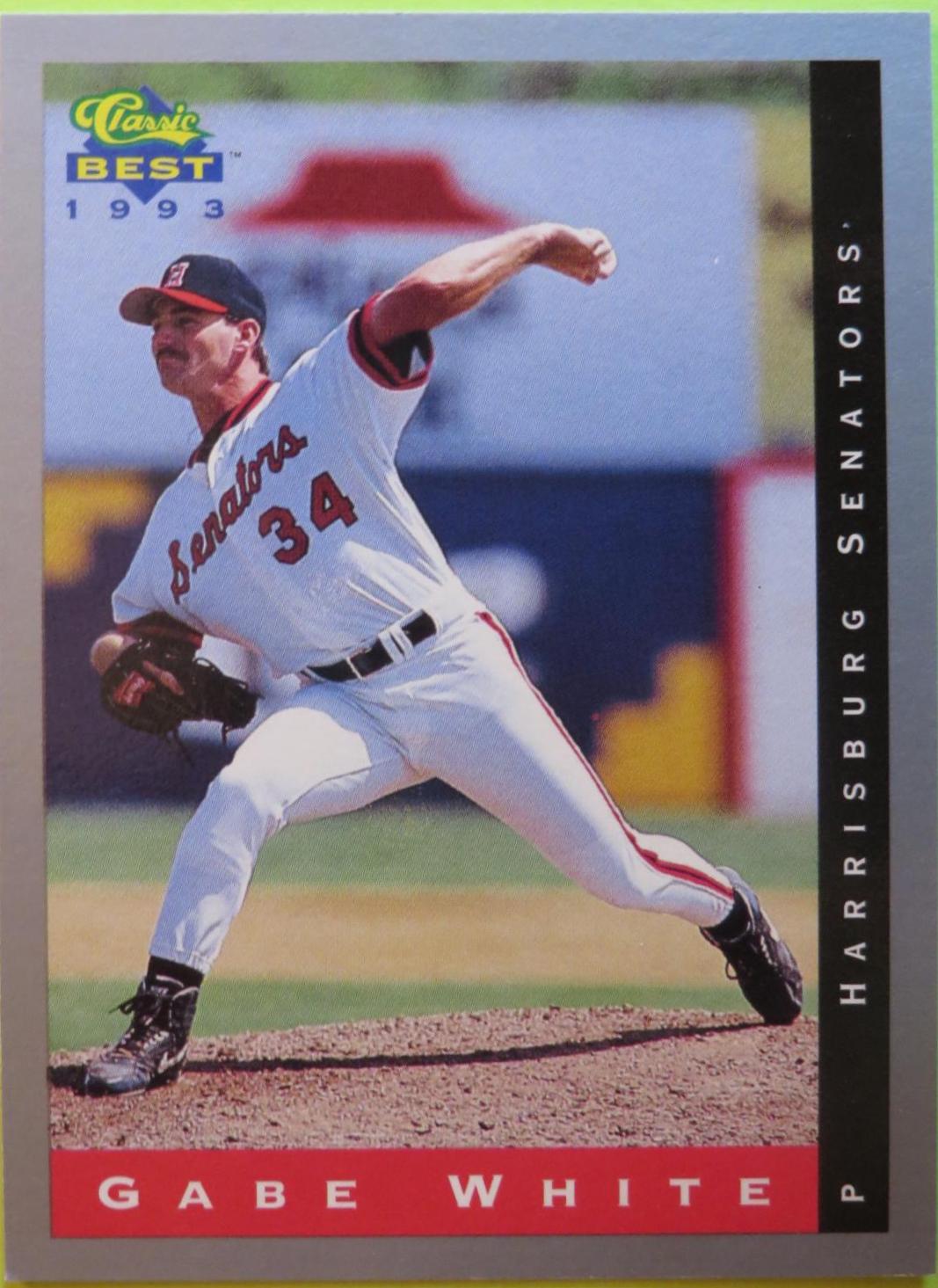 Gabe White #34 Baseball Cards 1993 Classic Best