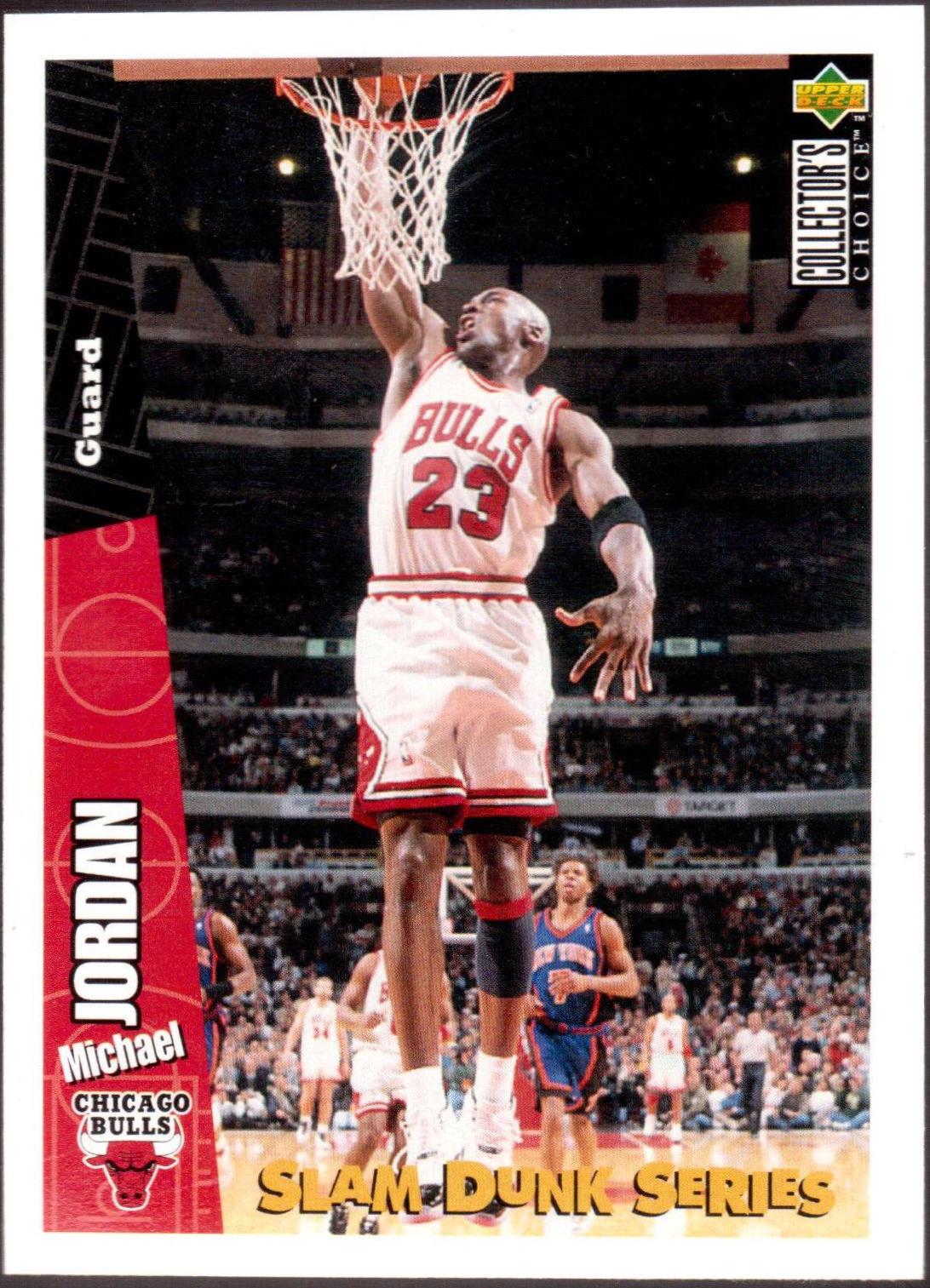 Michael Jordan #4 Basketball Cards 1996 Upper Deck Nestle Slam Dunk