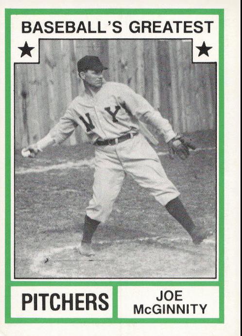 Joe McGinnity #32 Baseball Cards 1982 TCMA Greatest Pitchers