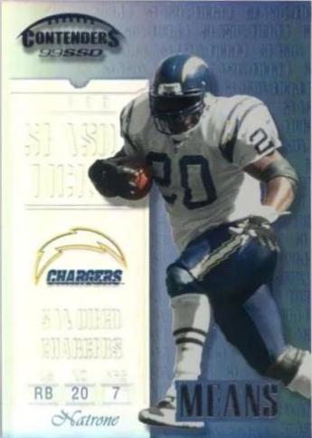 Natrone Means #125 Football Cards 1999 Playoff Contenders Ssd