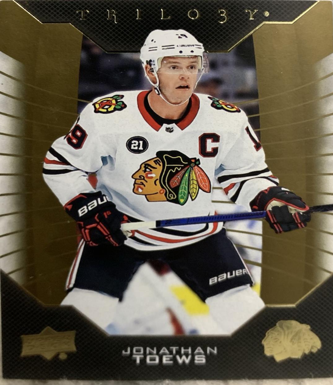 Jonathan Toews #34 Hockey Cards 2019 Upper Deck Trilogy