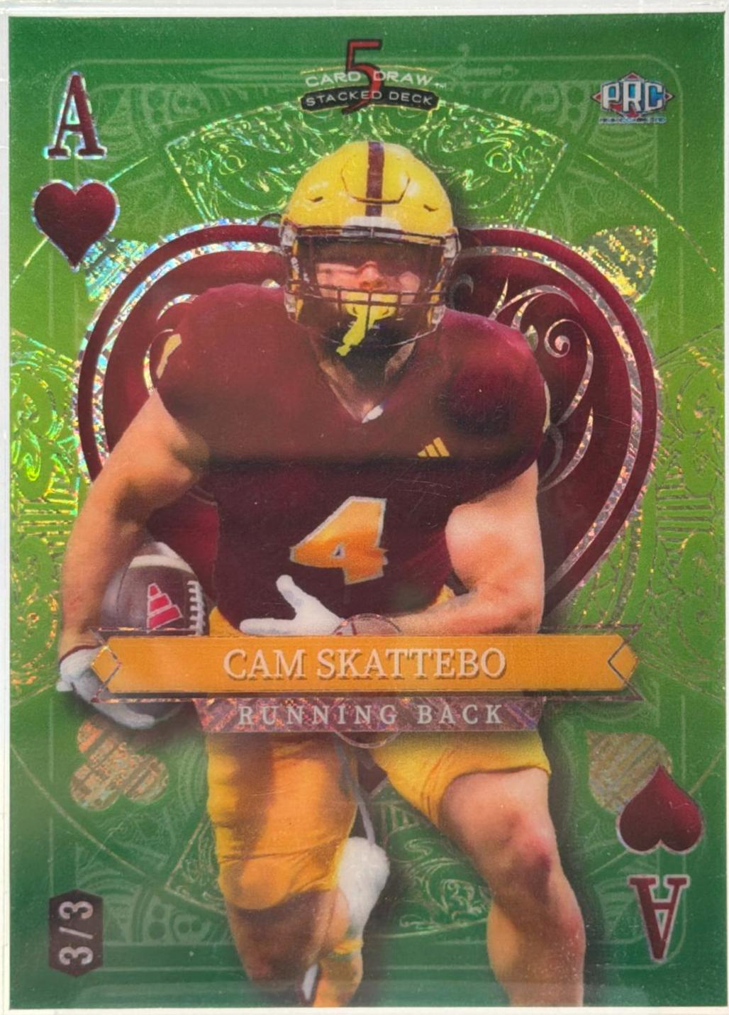 Cam Skattebo #SDPH-CSN 2024 Wild Card 5 Card Draw Stacked Deck Football