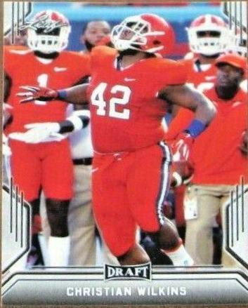 Christian Wilkins #9 Football Cards 2019 Leaf Draft