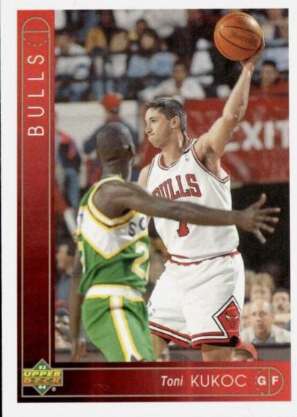 Toni Kukoc #299 Basketball Cards 1993 Upper Deck