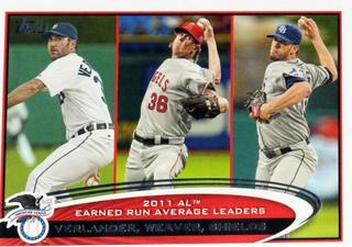 2011 AL Earned Run Average Leaders - Detroit Tigers/ Los Angeles Angels/ Tampa Bay Rays