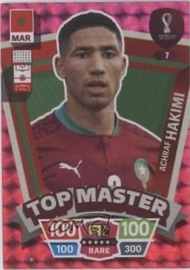 Achraf Hakimi #7 Soccer Cards 2022 Panini Adrenalyn XL FIFA World Cup Qatar