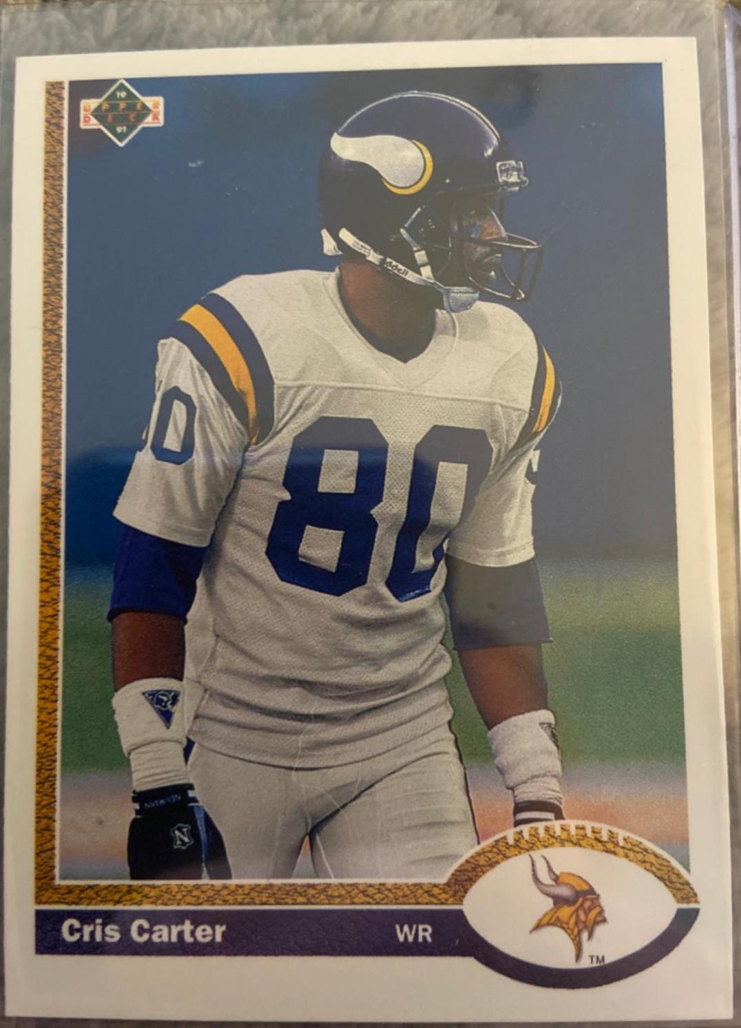 Cris Carter #56 Football Cards 1991 Upper Deck