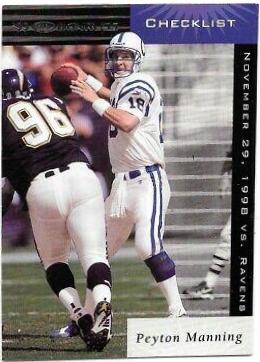 Peyton Manning #196 1999 Panini Donruss Football