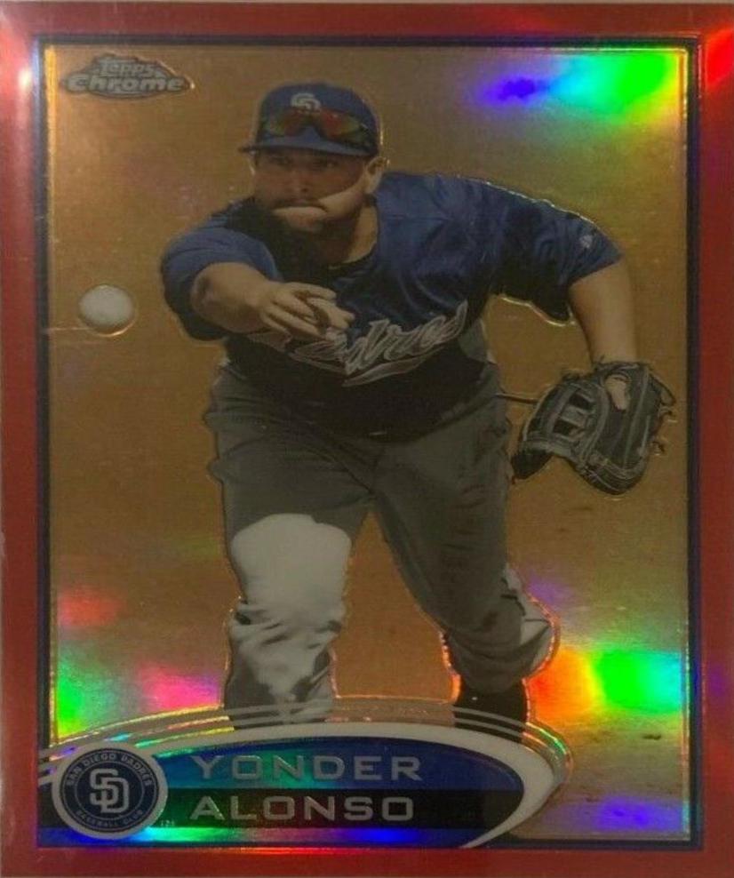 Yonder Alonso [Black Refractor Autograph] #101