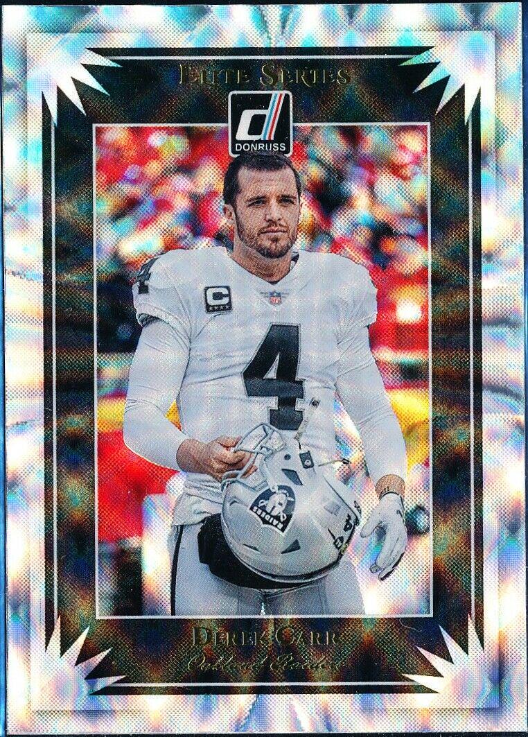 Derek Carr #ES 3 Football Cards 2019 Donruss Elite Series