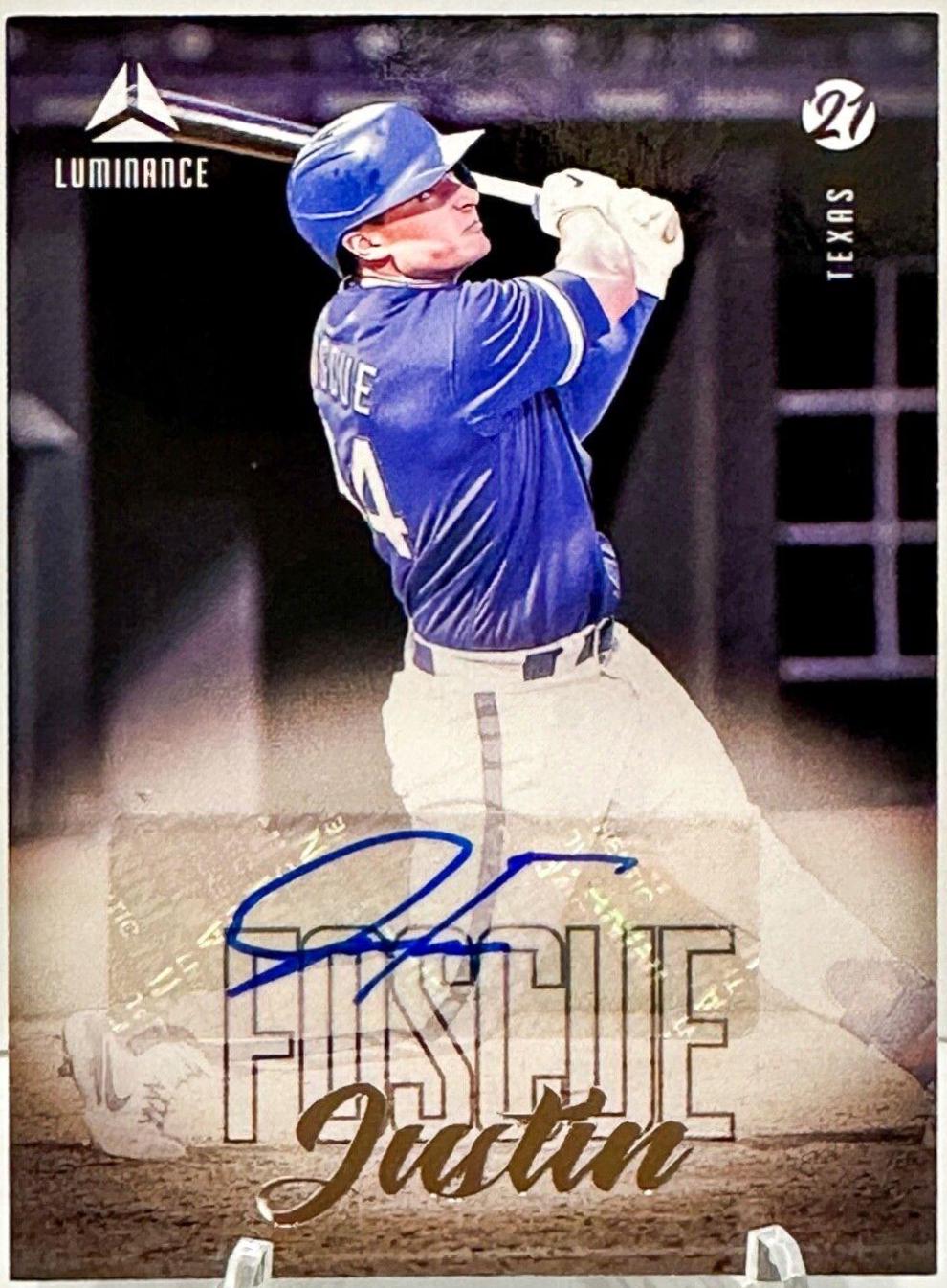 Justin Foscue #LA-JF Baseball Cards 2021 Panini Chronicles Luminance Autographs