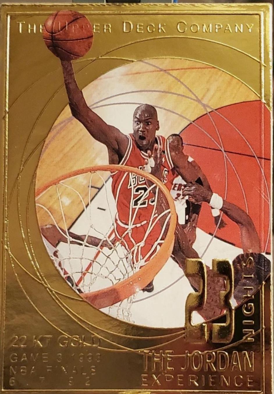 Michael Jordan #23-9 1996 Upper Deck 23 Nights Jordan Experience Basketball