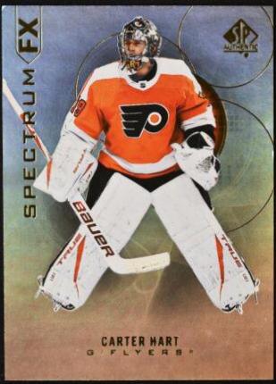 Carter Hart #S-37 2020-21 SP Authentic Hockey Spectrum FX