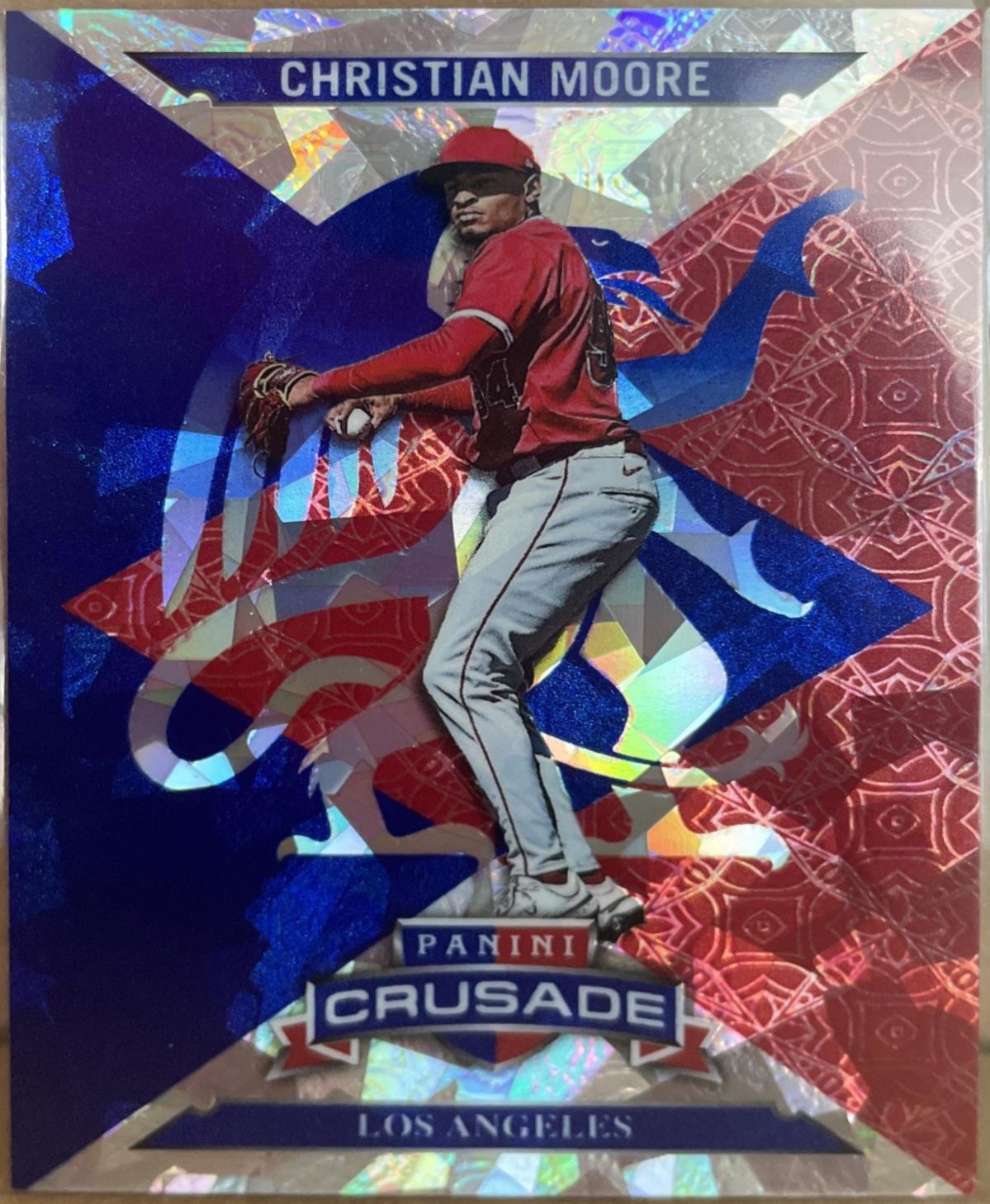 Christian Moore #23 2025 Panini Crusade Insert Baseball