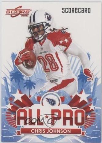 Chris Johnson #2 Football Cards 2010 Panini Score All Pro