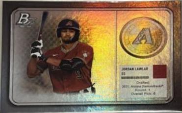 Jordan Lawlar #MM-13 Baseball Cards 2022 Bowman Platinum Minted in Merit