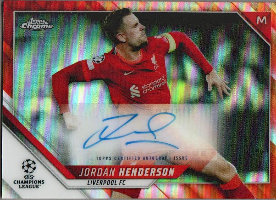 Jordan Henderson [Orange Refractor] #CA-JH