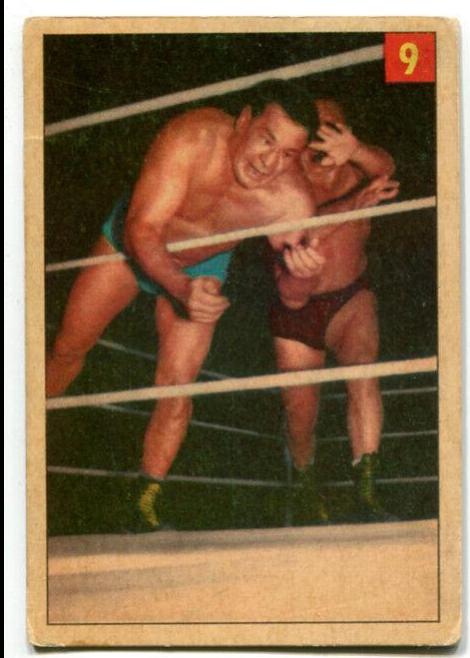 Lou Plummer #9 Wrestling Cards 1954 Parkhurst