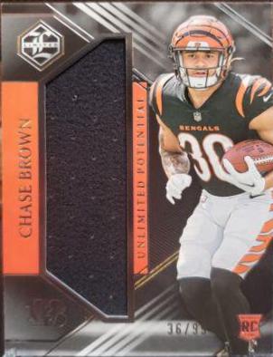 Chase Brown #6 Football Cards 2023 Panini Limited Unlimited Potential