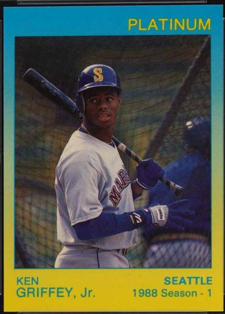 Ken Griffey Jr. #56 Baseball Cards 1991 Star Platinum Edition