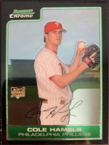 Cole Hamels #209 Baseball Cards 2006 Bowman Chrome