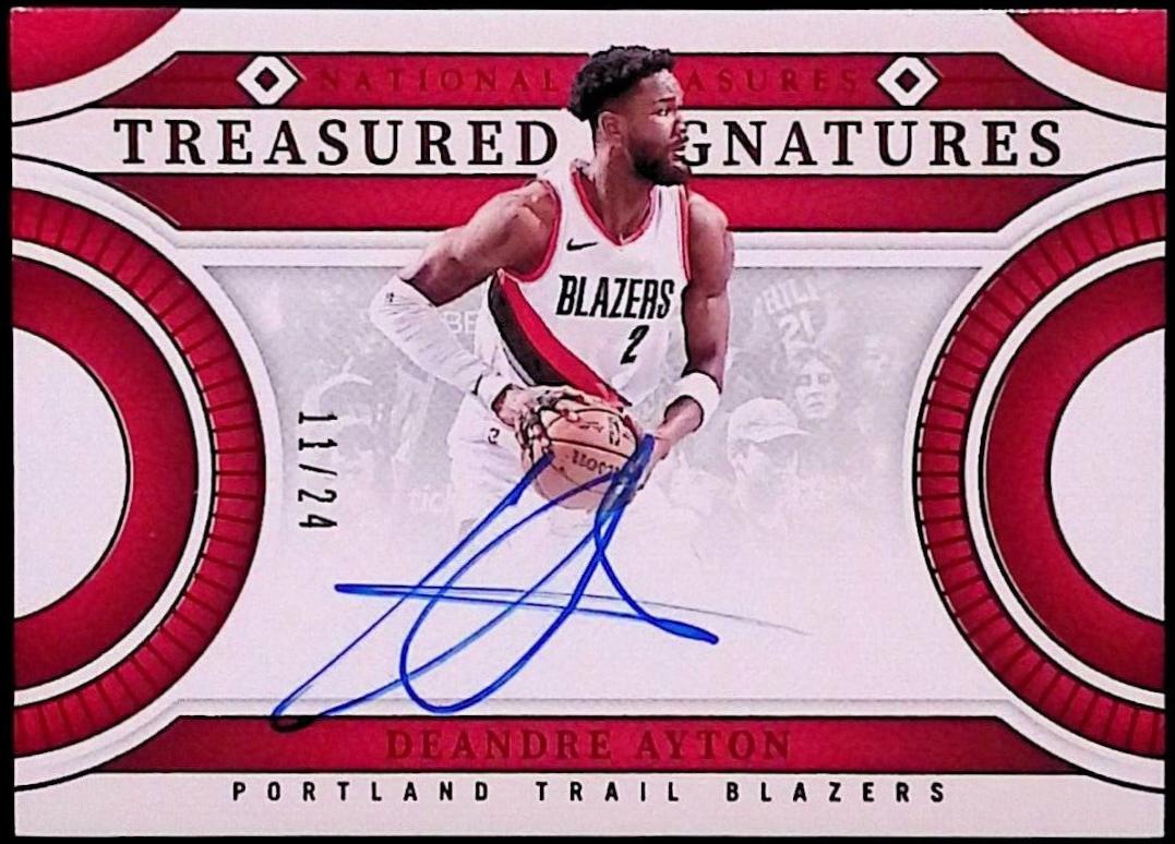 Deandre Ayton [International] #3 Basketball Cards 2023 Panini National Treasures Treasured Signatures