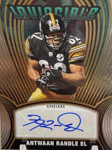 Anrwaan Randle El #INV-ANE Football Cards 2022 Panini Chronicles Invincible Autographs