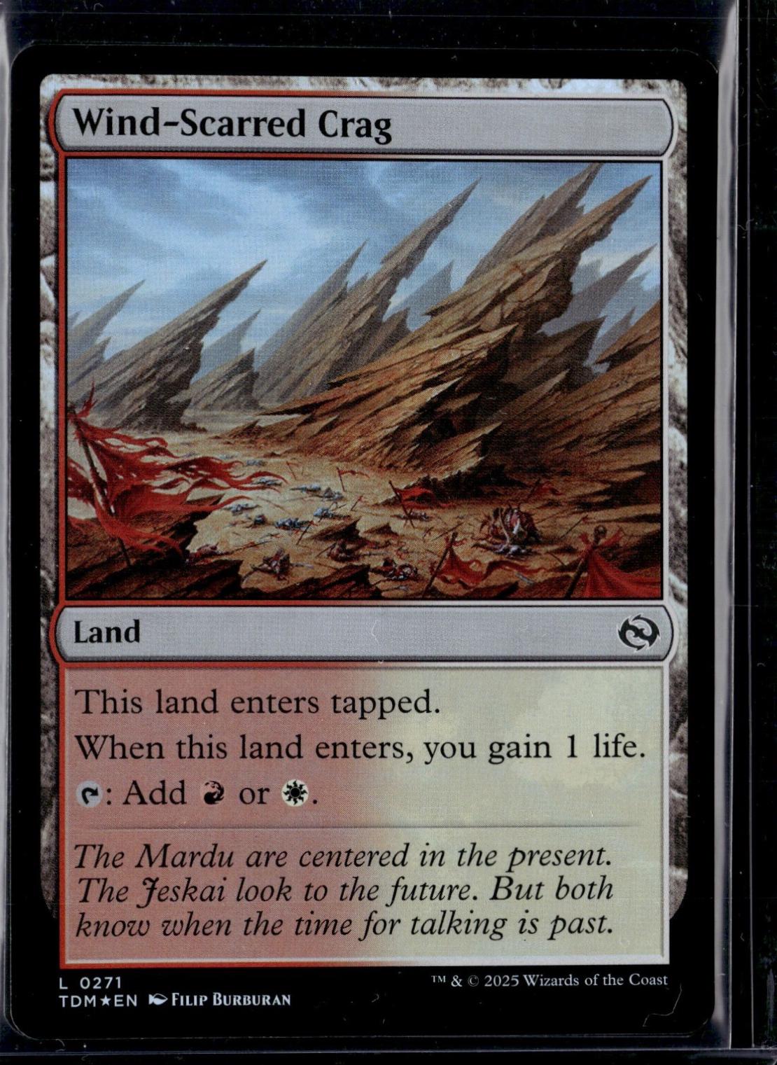 Wind-Scarred Crag [Foil] (Magic Tarkir: Dragonstorm)