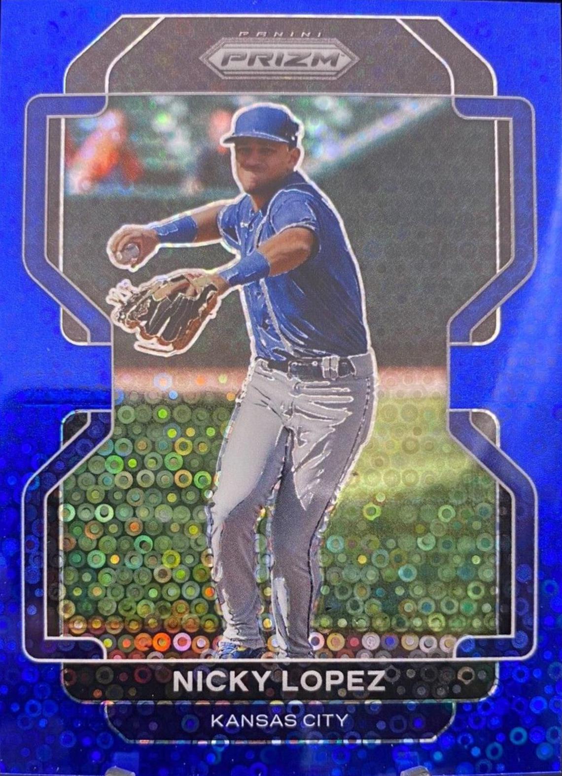 Nicky Lopez [Blue Donut Circles Prizm] #129