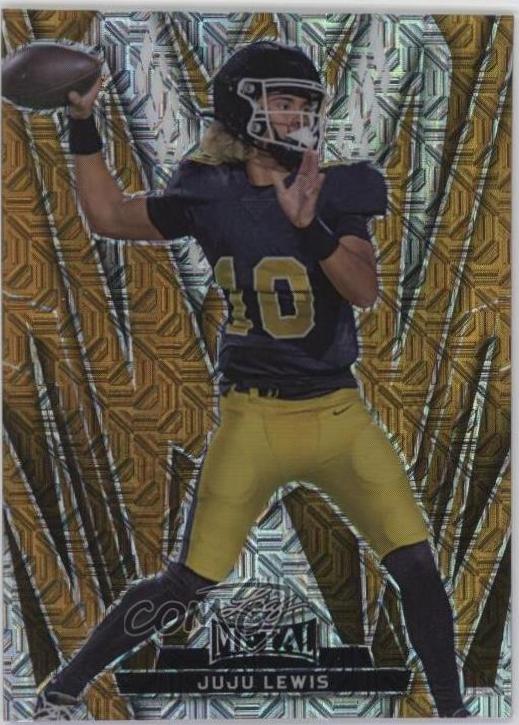 JuJu Lewis #62 2024 Leaf Metal Football