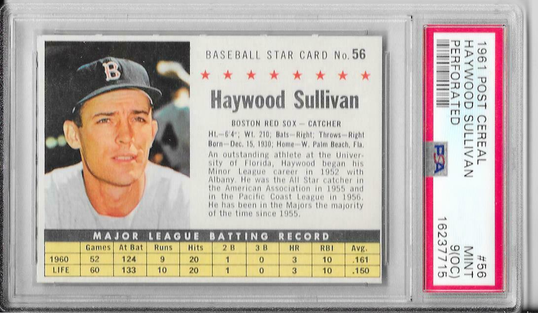 1961 Haywood Sullivan [Perforated] #56