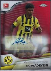 Karim Adeyemi [Red] #BCA-KAD Soccer Cards 2022 Topps Chrome Bundesliga Autographs Prices