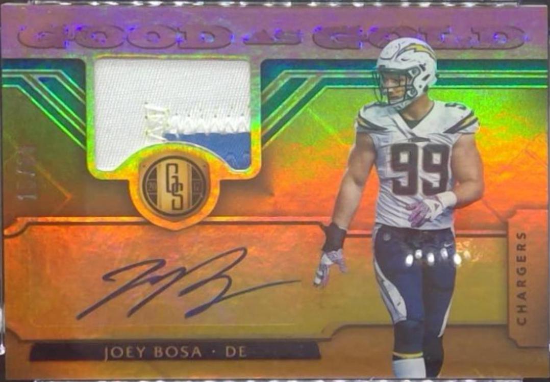 Joey Bosa #GG-JB Football Cards 2017 Panini Gold Standard Good As Gold Relics