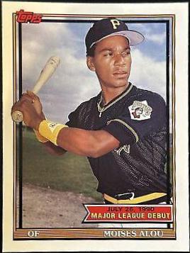 Moises Alou #5 Baseball Cards 1991 Topps '90 M.L. Debut