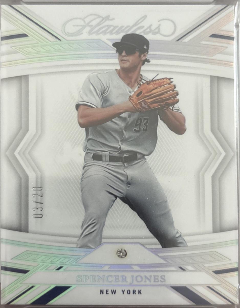 Spencer Jones #26 Baseball Cards 2023 Panini Flawless